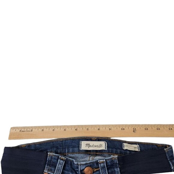Madewell Jeans Womens 26 Blue Maternity Skinny Over the Belly Low Rise Stretch - Picture 9 of 11